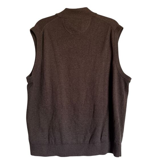 Daniel Cremieux Sz XL 1/4 Zip Sweater Vest Preppy Golf Dark Academia - Picture 8 of 10
